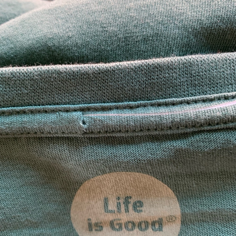 NWT Life Is Good Green Graphic Cotton Tee with Reindeer Design Plus Size XXXL - Picture 10 of 10